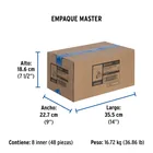 Válvula de esfera de latón, roscable 1', FOSET 4