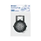 Sapo 2' para WC, PVC transparente, cadena inoxidable, FOSET 4