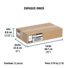 Sapo 2' para WC, PVC transparente, cadena inoxidable, FOSET 6