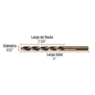 Broca HSS 9/32' Trugold para metal, TRUPER EXPERT 4