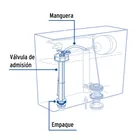 Válvula admisión tanque bajo sistema tradicional, BASIC 2