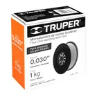 Caja 1 kg de microalambre de núcleo fundente, .030', TRUPER 3
