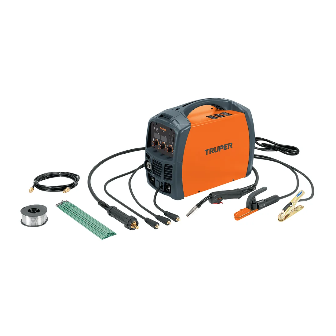 Soldadora para microalambre y electrodo 130 A, TRUPER (DESC)