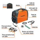 Soldadora para microalambre y electrodo 130 A, TRUPER (DESC) 3