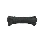Piola de nylon paracord de 4mm x 15m negro, madeja, FIERO 1