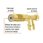 Soplete de latón, encendido manual, válvula roscada, TRUPER 2