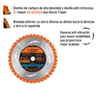 Disco sierra 7-1/4' p/madera, 40 dientes centro 5/8', EXPERT 2