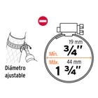 Bolsa con 2 abrazaderas sin fin # 20, 7/8 - 1-3/4', TRUPER 2
