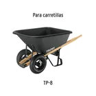 Bastidor de madera 39 x 48 mm para carretilla TP-8, TRUPER 3