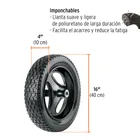 Carretilla 5 ft3 Imponchable, bastidor tubular, TRUPER 3