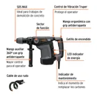 Rotomartillo SDS Max 6kg, 7J, 1100W, TRUPER EXPERT 2