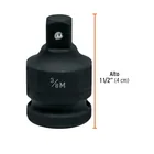 Adaptador de impacto 1/2' (H) x 3/8' (M), TRUPER 3