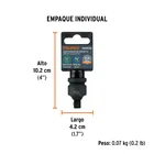 Adaptador de impacto 1/2' (H) x 3/8' (M), TRUPER 5