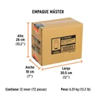 Adaptador de impacto 1/2' (H) x 3/8' (M), TRUPER 7