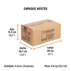 Dado largo impacto de 25 mm, 6 puntas, cuadro 1/2', TRUPER 7