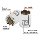 Dado de 14 mm, 12 puntas, cuadro 1/4', TRUPER 2