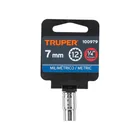 Dado de 7 mm, 12 puntas, cuadro 1/4', TRUPER 4