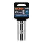 Dado largo de 20 mm, 6 puntas, cuadro 3/8', TRUPER 4