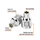 Dado de 6 mm, 12 puntas, cuadro 3/8', TRUPER 2