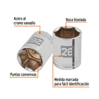 Dado de 26 mm, 6 puntas, cuadro 1/2', TRUPER 2
