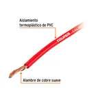 Carrete con 2.5 m de cable primario rojo calibre 10, TRUPER 3