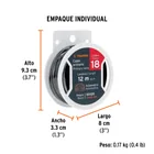 Carrete con 12 m de cable primario negro calibre 18, TRUPER 4