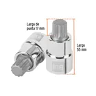 Dado punta corta bristol M16, cuadro 1/2', TRUPER 3