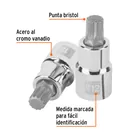 Dado punta corta bristol M12, cuadro 1/2', TRUPER 2