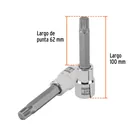 Dado punta larga bristol M12, cuadro 1/2', TRUPER 3