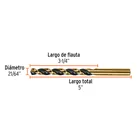 Broca HSS 21/64' Trugold para metal, TRUPER EXPERT 4