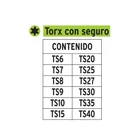 Juego de 12 puntas torx combinadas c/seguro largo 2', EXPERT 2