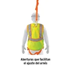 Chaleco de seguridad para arnés, alta visibilidad, verde 3