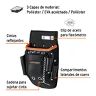 Porta herramientas de poliéster, 10 compartimentos, EXPERT 2