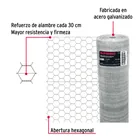 Rollo malla hexagonal cal.22, 1.5x 45m, abertura 25mm, 20kg 2