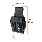 Porta herramientas grande de cuero, 7 compartimentos, TRUPER 3