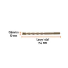 Broca para concreto 10 x 150 mm, TRUPER 3