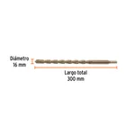 Broca para concreto 16 x 300 mm, TRUPER 3