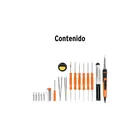 Kit soldadura electrónica con cautín de 25 W, temp regulable 4