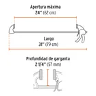 Prensa de ajuste rápido de 24' con cuerpo de nylon, TRUPER 3