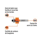 Broca para router, rebajado, 7/8' con balero, TRUPER 2