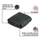 Toldo sombra 90%, raschel negro, 6m x 4m, FIERO 2