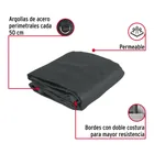 Toldo sombra 90%, raschel negro, 4m x 3m, FIERO 2