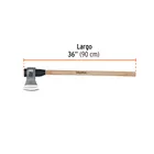Hacha labor entera 3 lb, mango de madera 36', TRUPER 3
