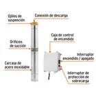 Bomba sumergible tipo bala 4', 1HP,uso agrícola, 220V,TRUPER 2
