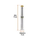 Bomba sumergible tipo bala 4', 1HP,uso agrícola, 220V,TRUPER 3