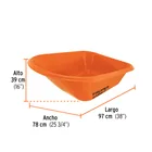 Carretilla 6ft3 EXPERT plástica, neumática, bastidor tubular 3