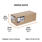 Sellador acrílico de 280 ml, negro, TRUPER 5