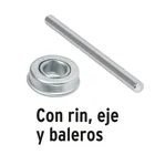 Llanta completa neumática 16', incluye eje y baleros 3