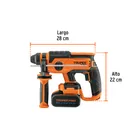 Rotomartillo SDS Plus/destornillador 20V, 2 J, 1 batería 4Ah 3
