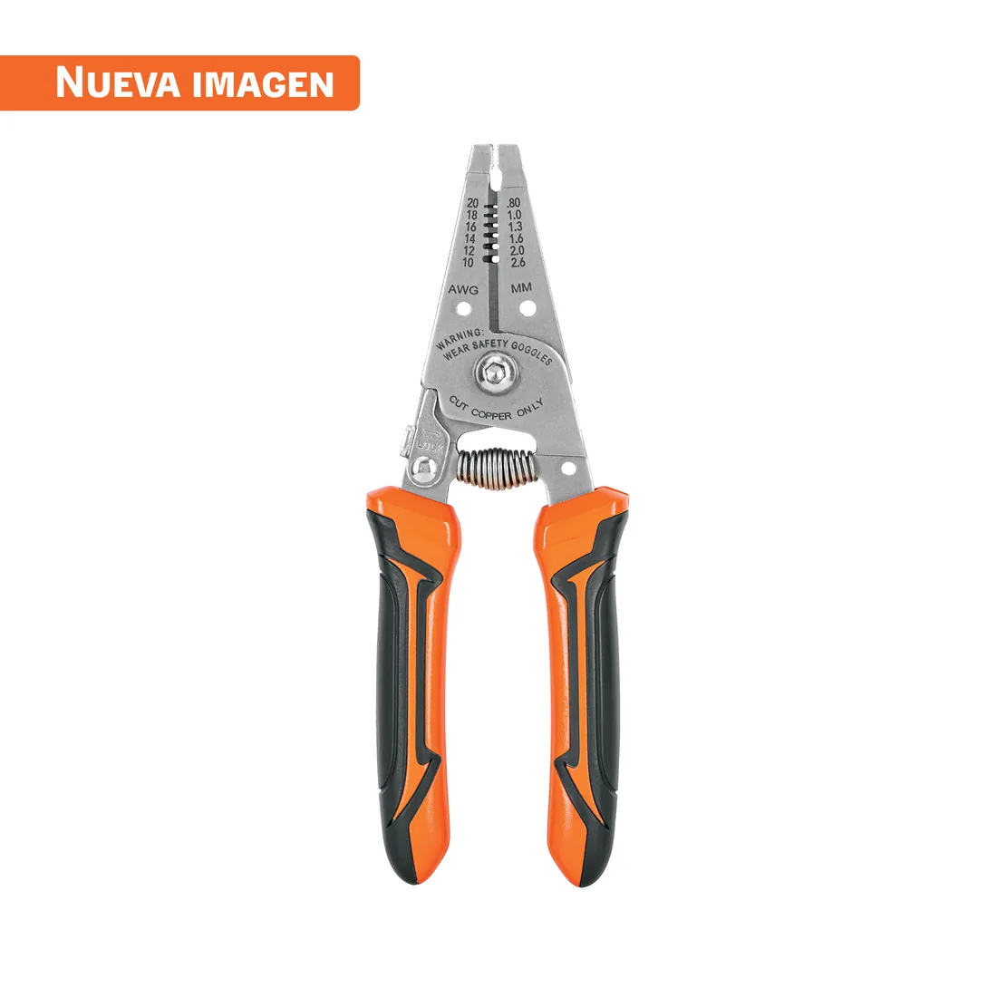 Pinza 6' pela cables, 20 a 10 AWG, TRUPER